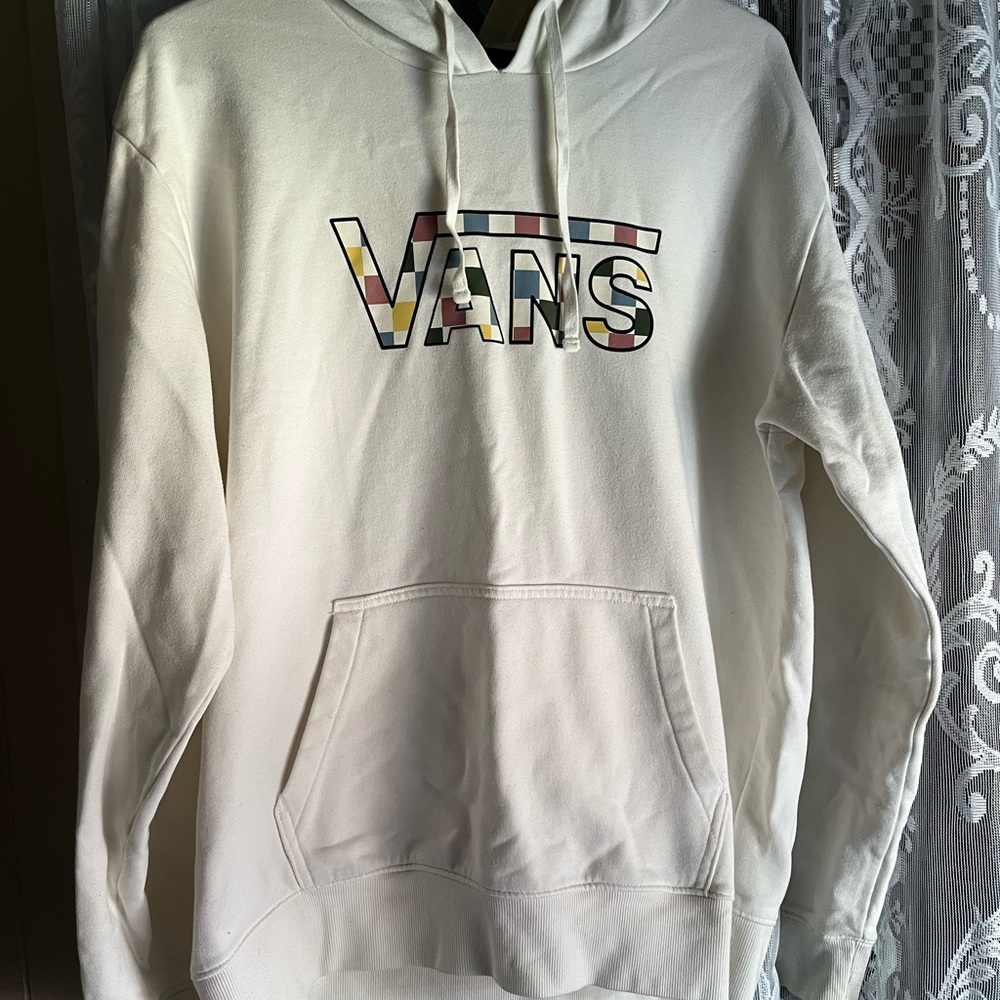 Vans White Sweater Classic Pullover Style